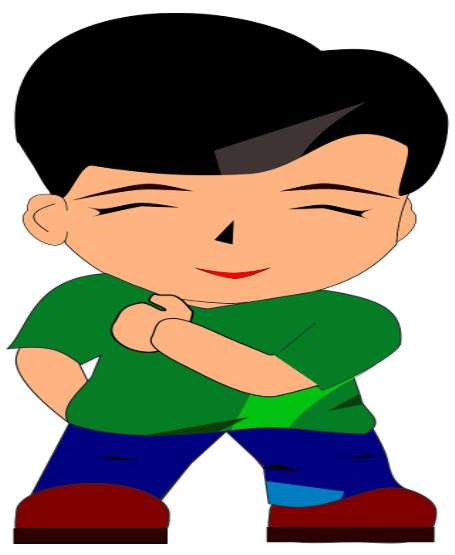 boy closing his eyes