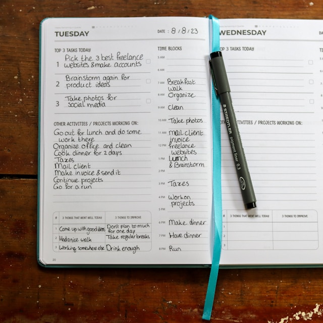 a list of items on a to-do list